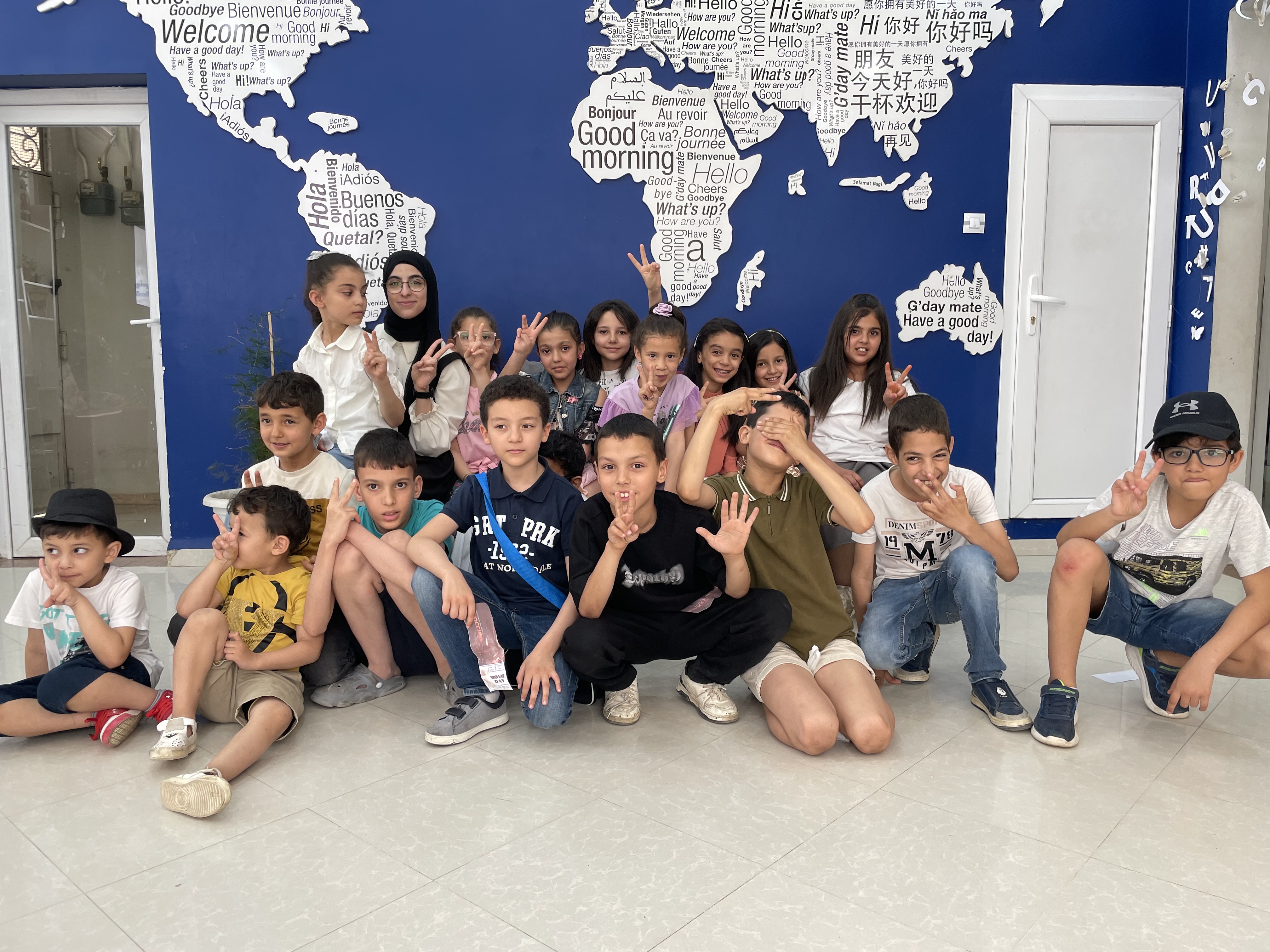 Students learning English at Education Embassy